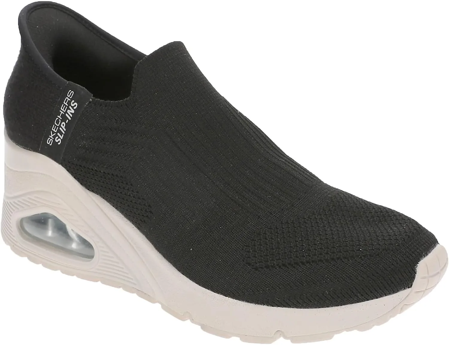 Skechers Women's Uno Wedge-Kickin' Knit Hands Free Slip-ins Sneaker