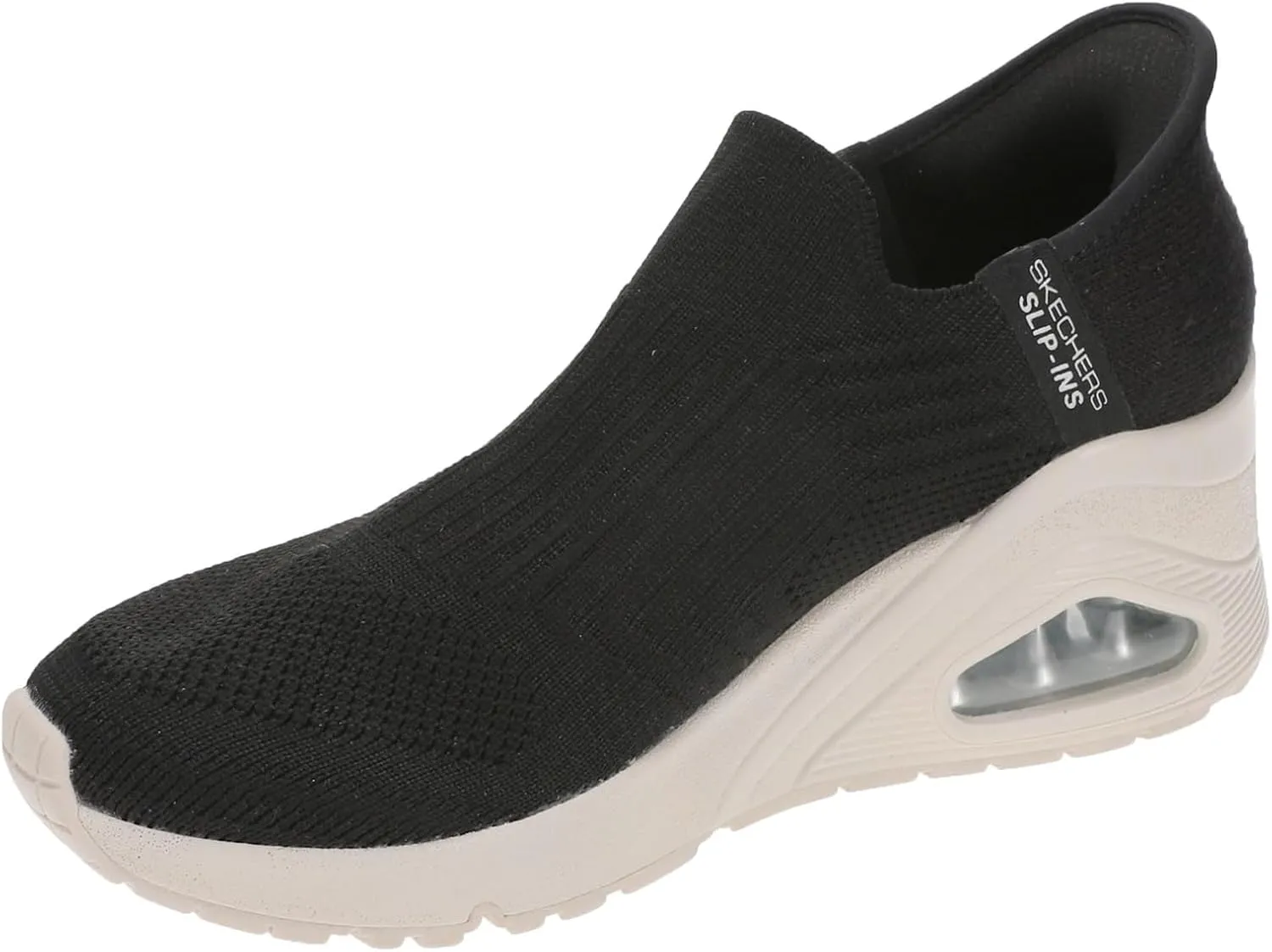 Skechers Women's Uno Wedge-Kickin' Knit Hands Free Slip-ins Sneaker