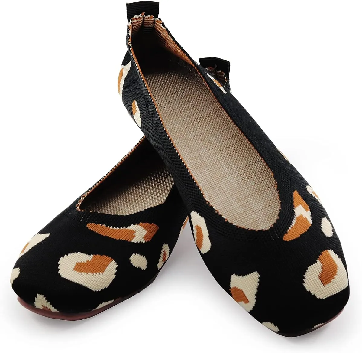 SOFMUO Women's Flats Shoes Knitted Lightweight Casual Slip On Loafers Soft Comfort Breathable Mesh Work Ballet Shoes…