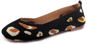 SOFMUO Women's Flats Shoes Knitted Lightweight Casual Slip On Loafers Soft Comfort Breathable Mesh Work Ballet Shoes…