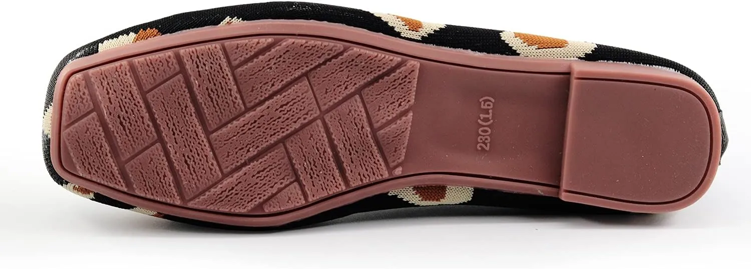 SOFMUO Women's Flats Shoes Knitted Lightweight Casual Slip On Loafers Soft Comfort Breathable Mesh Work Ballet Shoes…