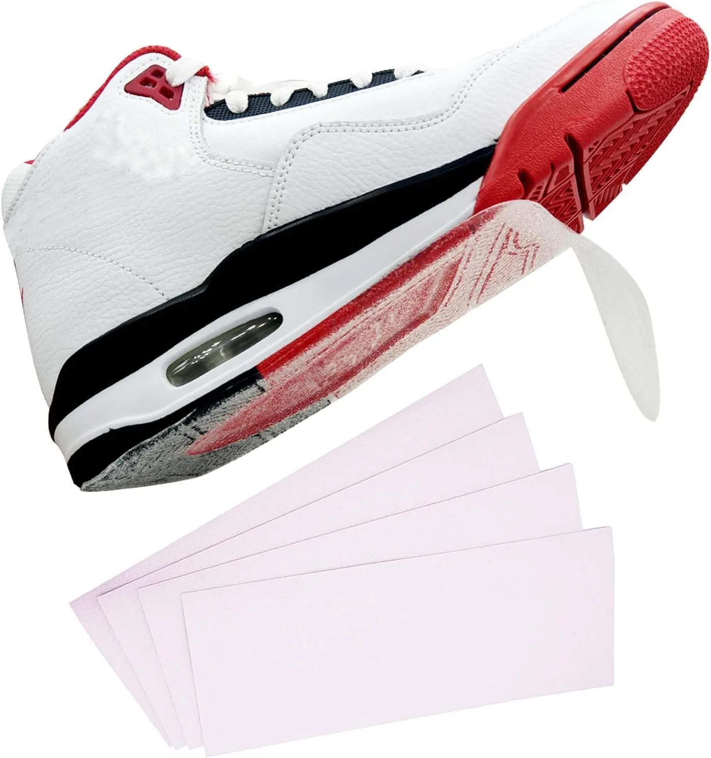 Sole Protector for Sneakers 4 Pack Non Slip Anti Wear Crystal Clear Non Residue Easy to Use Self Adhesive Sole Shoe Protectors