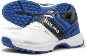 SOLM8 S8 Cricket Shoes - Rubber Spikes Professional Cleats for Outdoor Turf and Field Sports Gel Cushioned Insole