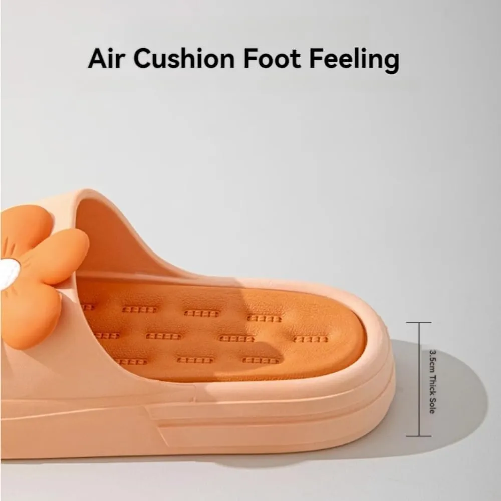 Sunflower Slippers for Women Indoor Outdoor Beach Travel Slides Shower Sandals Cushioned Thick Sole Y2k Aesthetic Cute