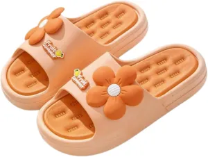 Sunflower Slippers for Women Indoor Outdoor Beach Travel Slides Shower Sandals Cushioned Thick Sole Y2k Aesthetic Cute