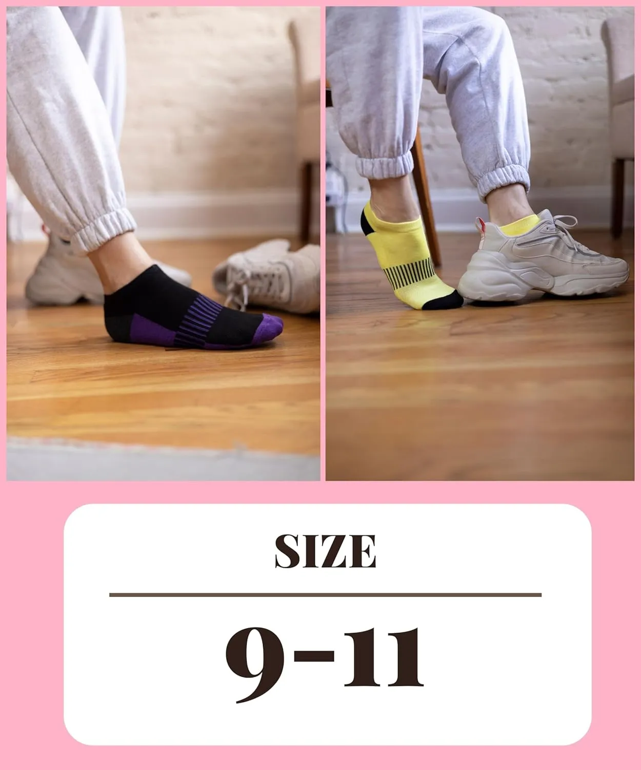 Tipi Toe Women's 12 Pack Athletic Cushioned Comfort Running Ankle Socks Available In Sizes 6-11