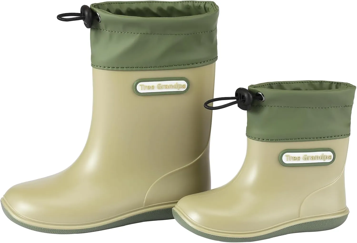 Toddler Kids Rain Boots for Boys Girls Easy-on Lightweight Waterproof Rainboots Baby