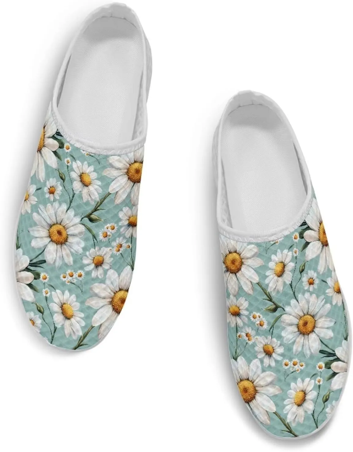 Tropical Flora Women's Arch Support Mule Garden Shoes Slip On Loafers Breathable Summer Barefoot Walking Flat