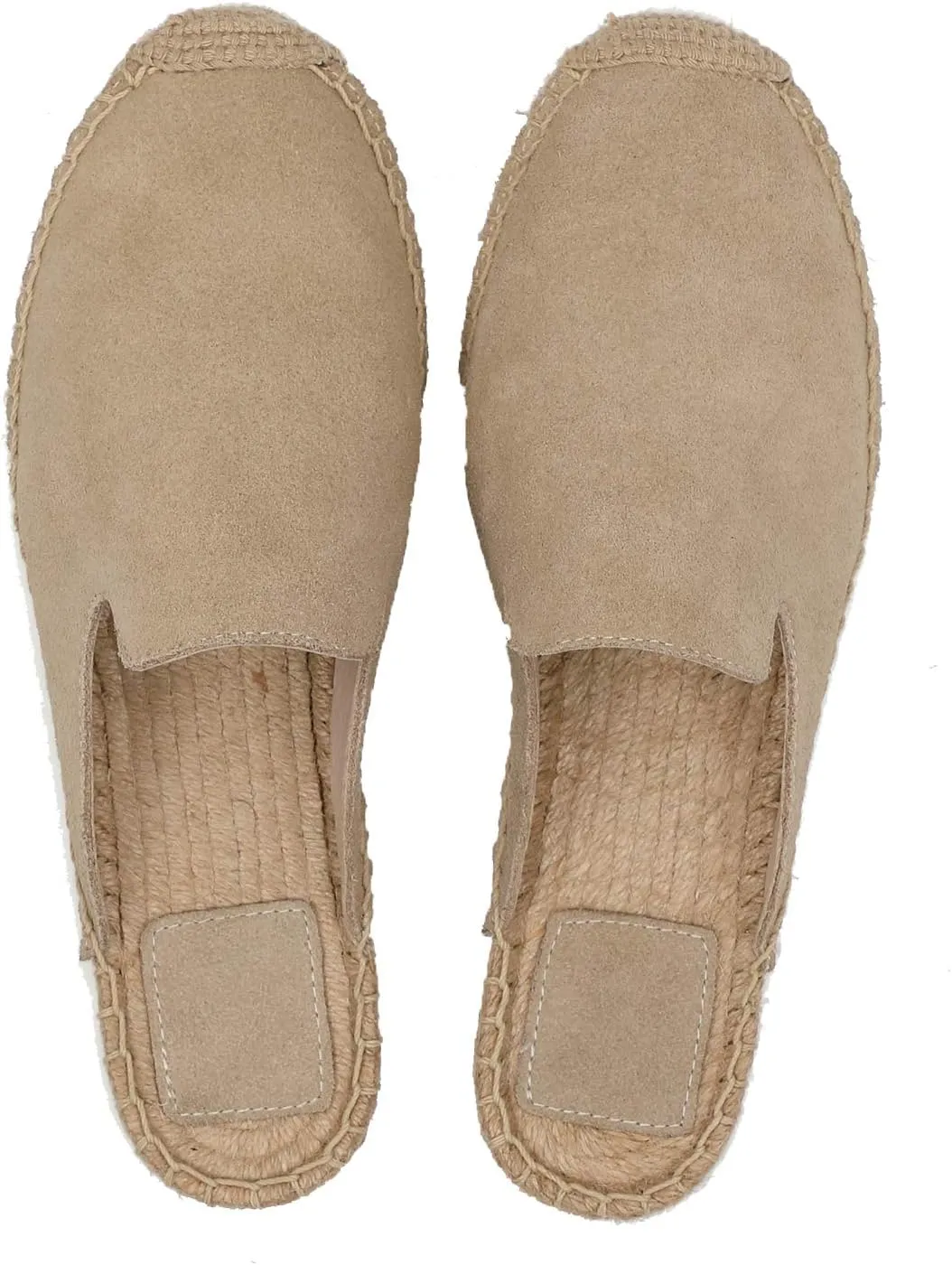 U-lite Women's Simple Mule Breathable Flat Espadrilles Shoes, Pure Color Mules
