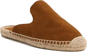 U-lite Women's Simple Mule Breathable Flat Espadrilles Shoes, Pure Color Mules