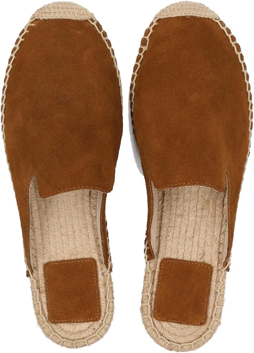 U-lite Women's Simple Mule Breathable Flat Espadrilles Shoes, Pure Color Mules