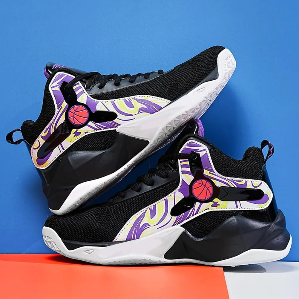 Unisex's High Top Lightweight Fly-Weaving Running Jogging Sneakers Sports Tennis Basketball Shoes