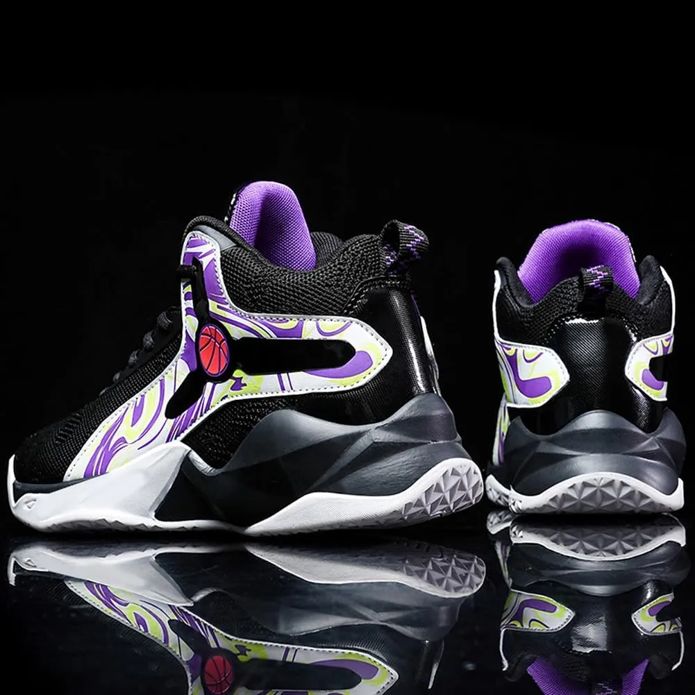 Unisex's High Top Lightweight Fly-Weaving Running Jogging Sneakers Sports Tennis Basketball Shoes