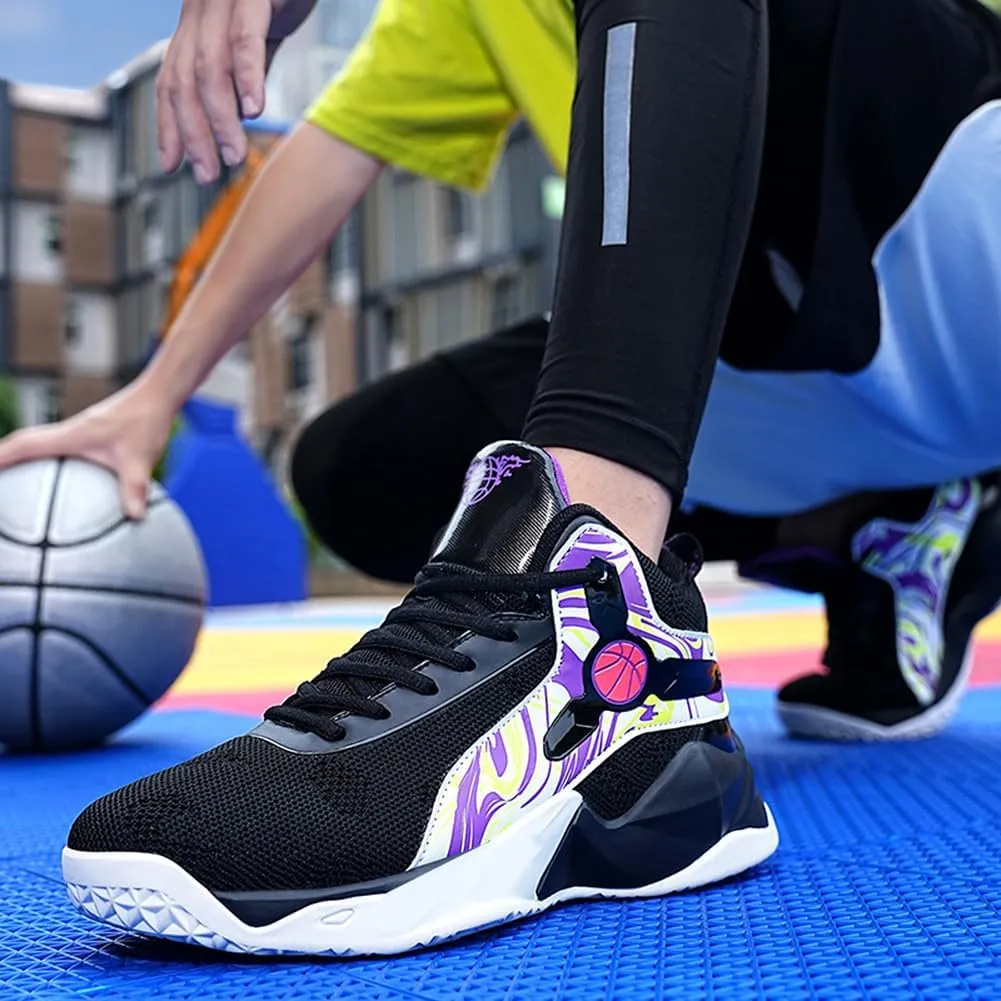 Unisex's High Top Lightweight Fly-Weaving Running Jogging Sneakers Sports Tennis Basketball Shoes