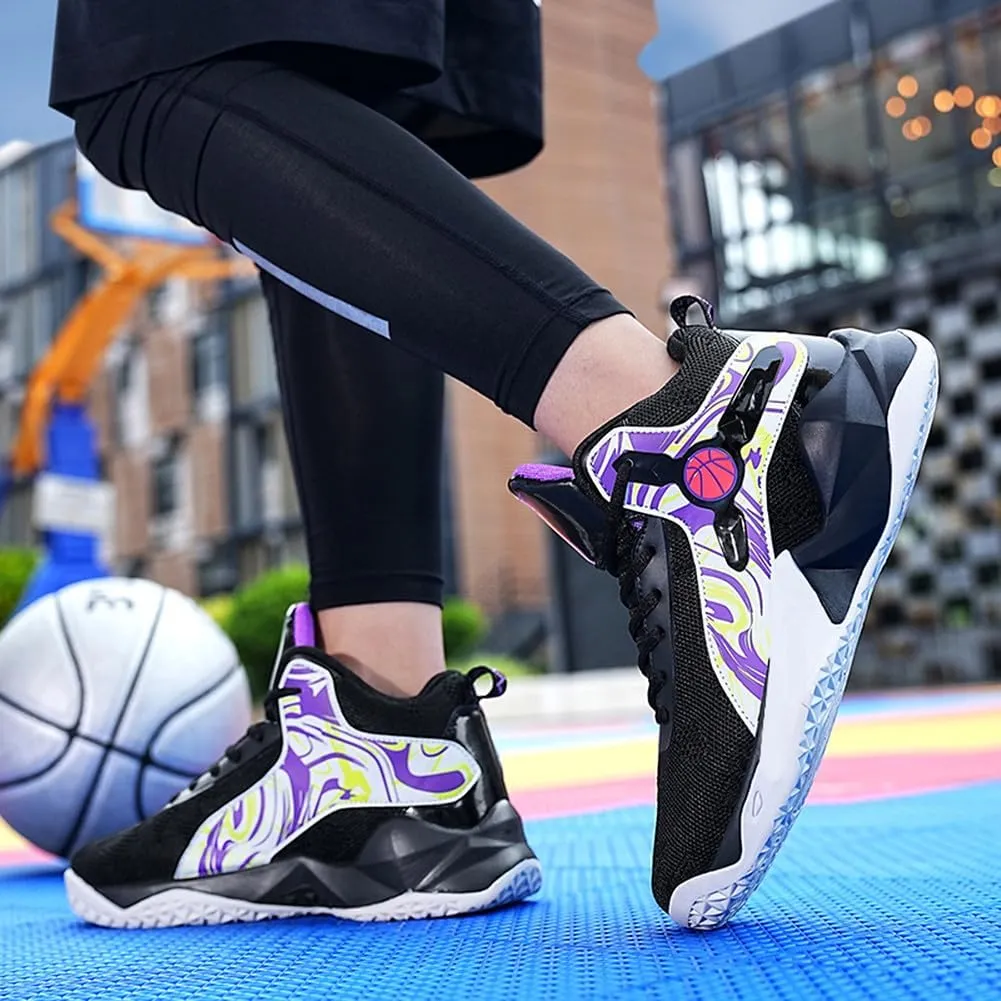 Unisex's High Top Lightweight Fly-Weaving Running Jogging Sneakers Sports Tennis Basketball Shoes