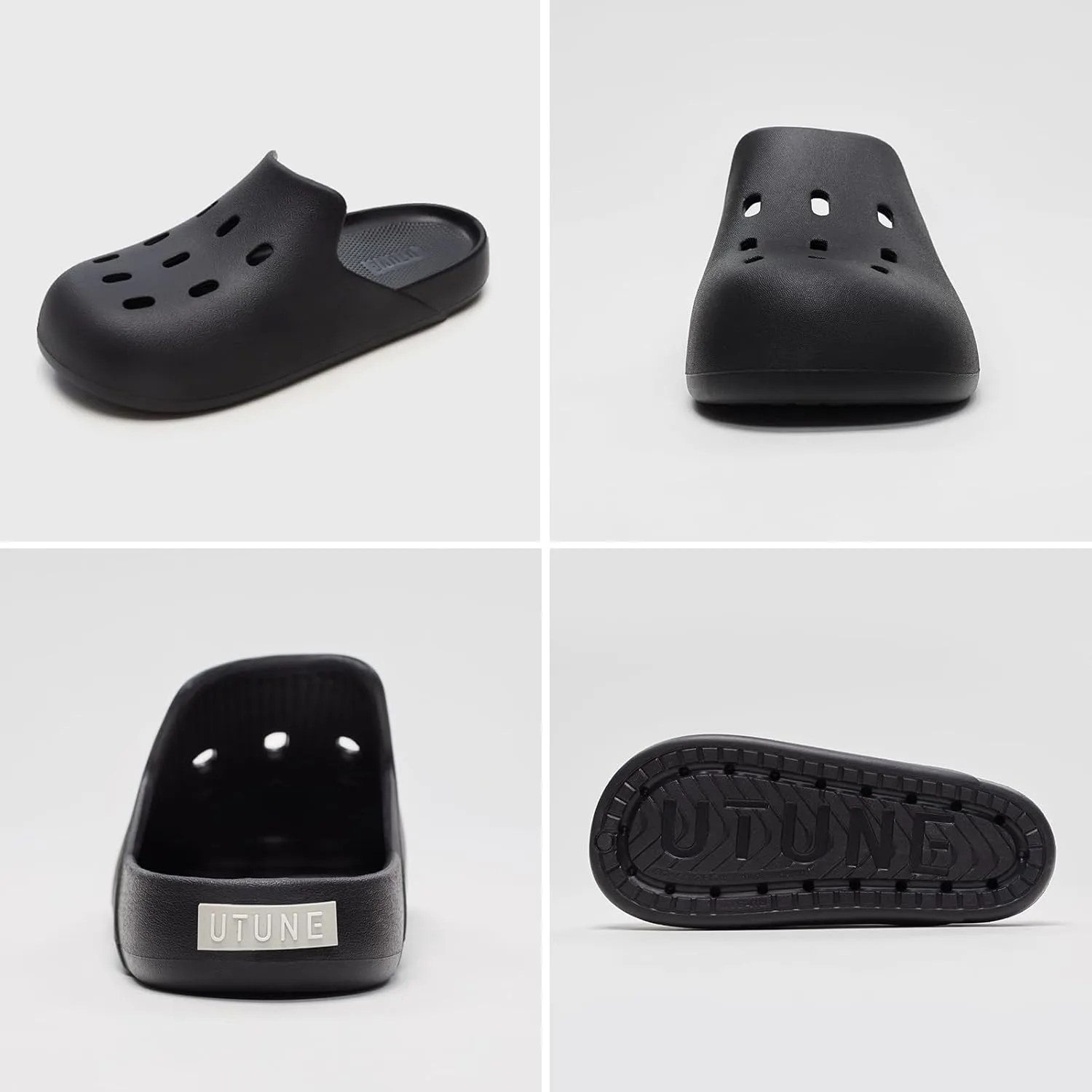 utune Mens and Womens Mules Classic Lined Clog Slippers