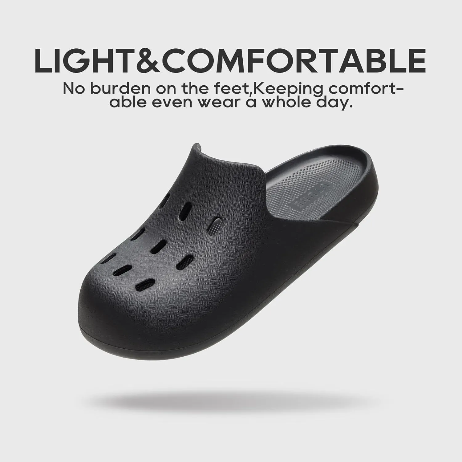 utune Mens and Womens Mules Classic Lined Clog Slippers