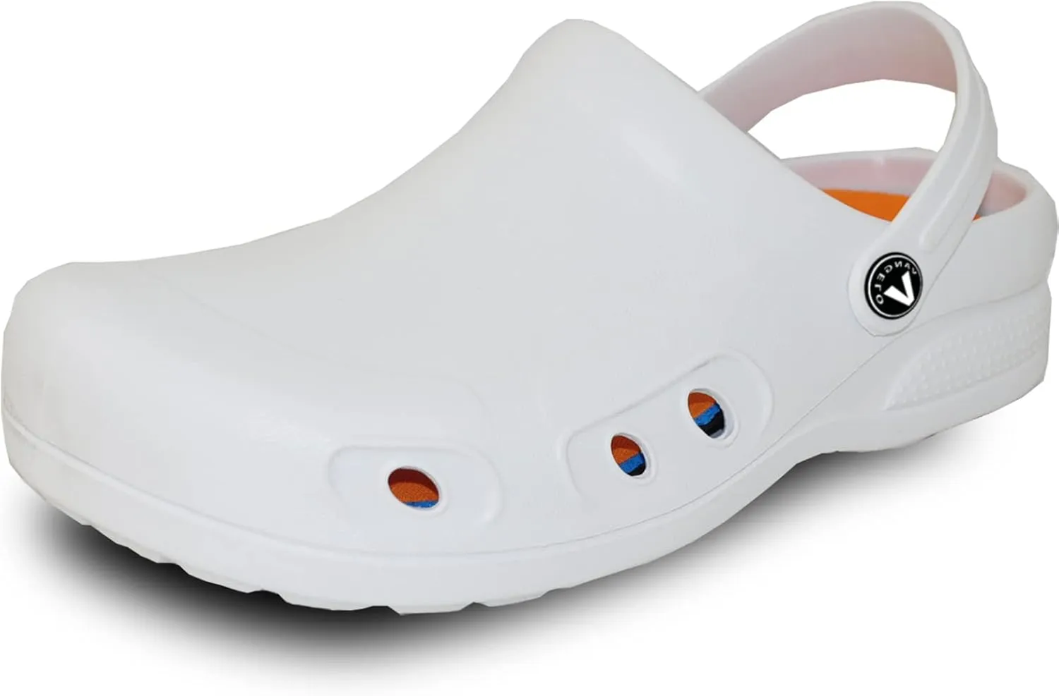 VANGELO Professional Slip Resistant Clog Waterproof Men Work Nurse Shoe Chef Shoe Ritz Black Lime White Multicolor