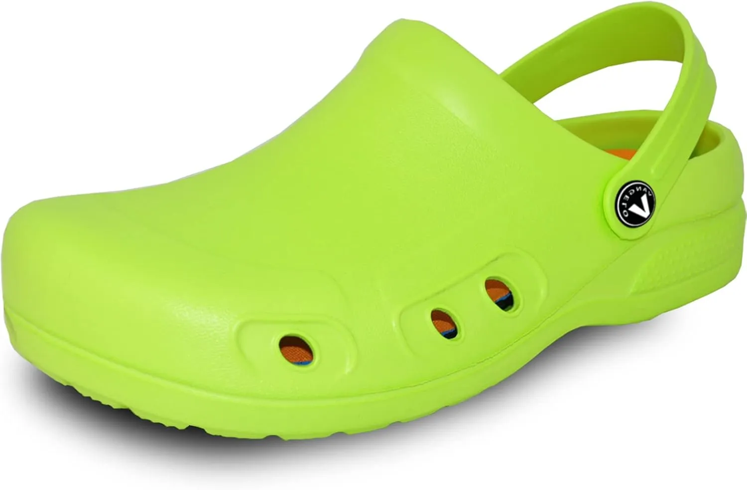 VANGELO Professional Slip Resistant Clog Waterproof Men Work Nurse Shoe Chef Shoe Ritz Black Lime White Multicolor