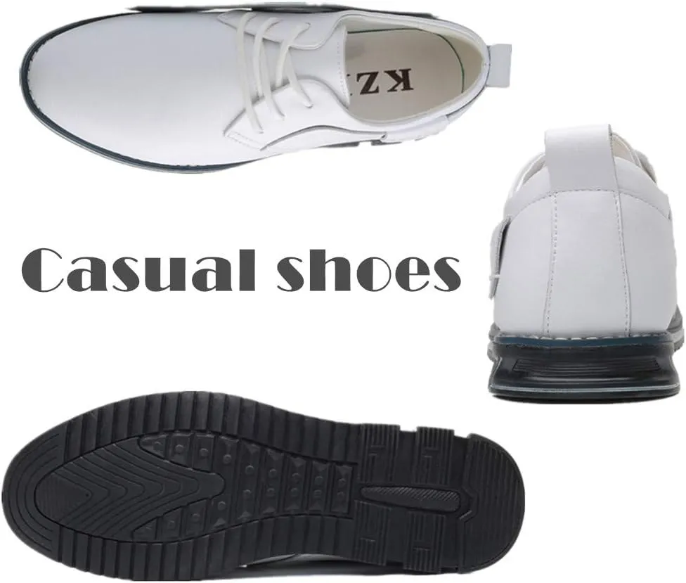 Veslexth Men Casual Driving Sneakers Loafers Breathable Comfort Walking Wing Tips Lace Up Luxury Leather Shoes for Male Business Work Office Dress Outdoor
