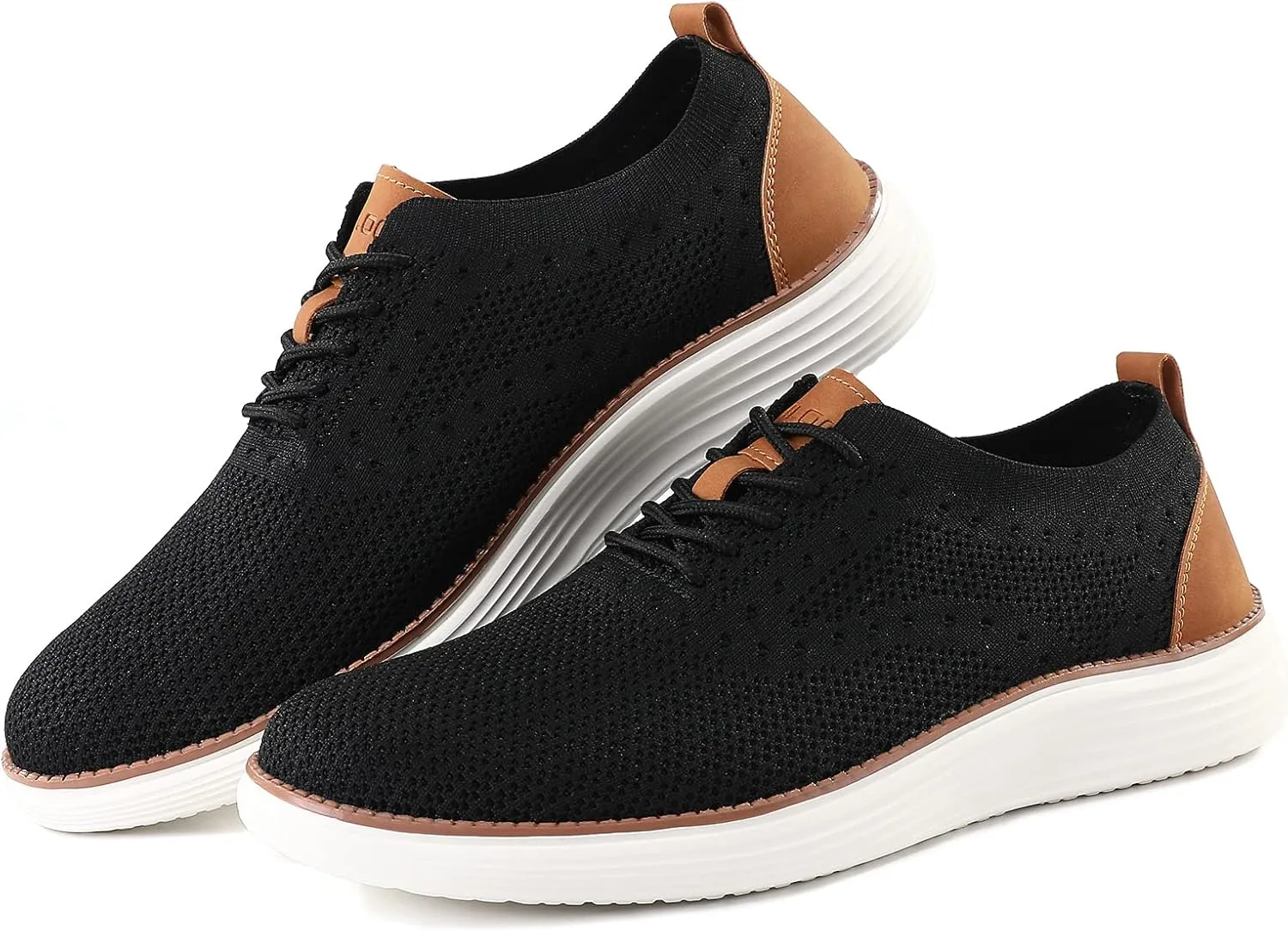 VILOCY Men's Casual Dress Sneakers Oxfords Business Mesh Breathable Walking Shoes Tennis Comfortable