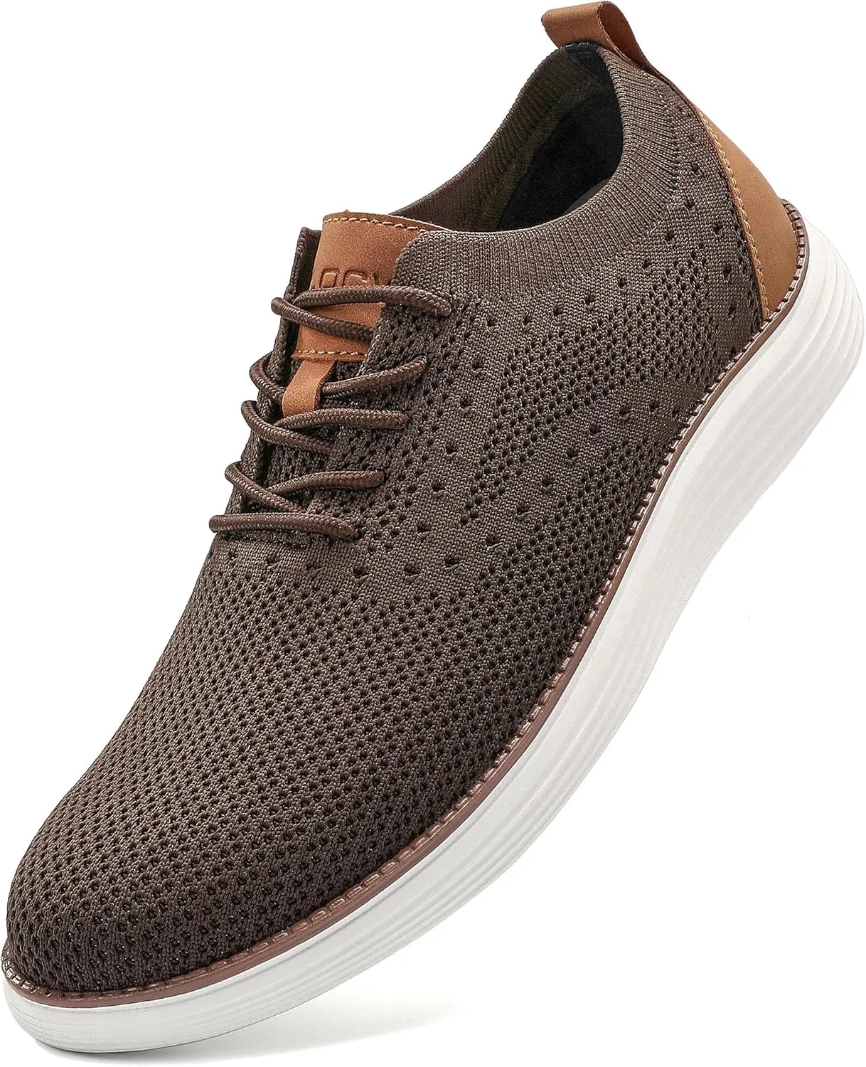 VILOCY Men's Casual Dress Sneakers Oxfords Business Mesh Breathable Walking Shoes Tennis Comfortable