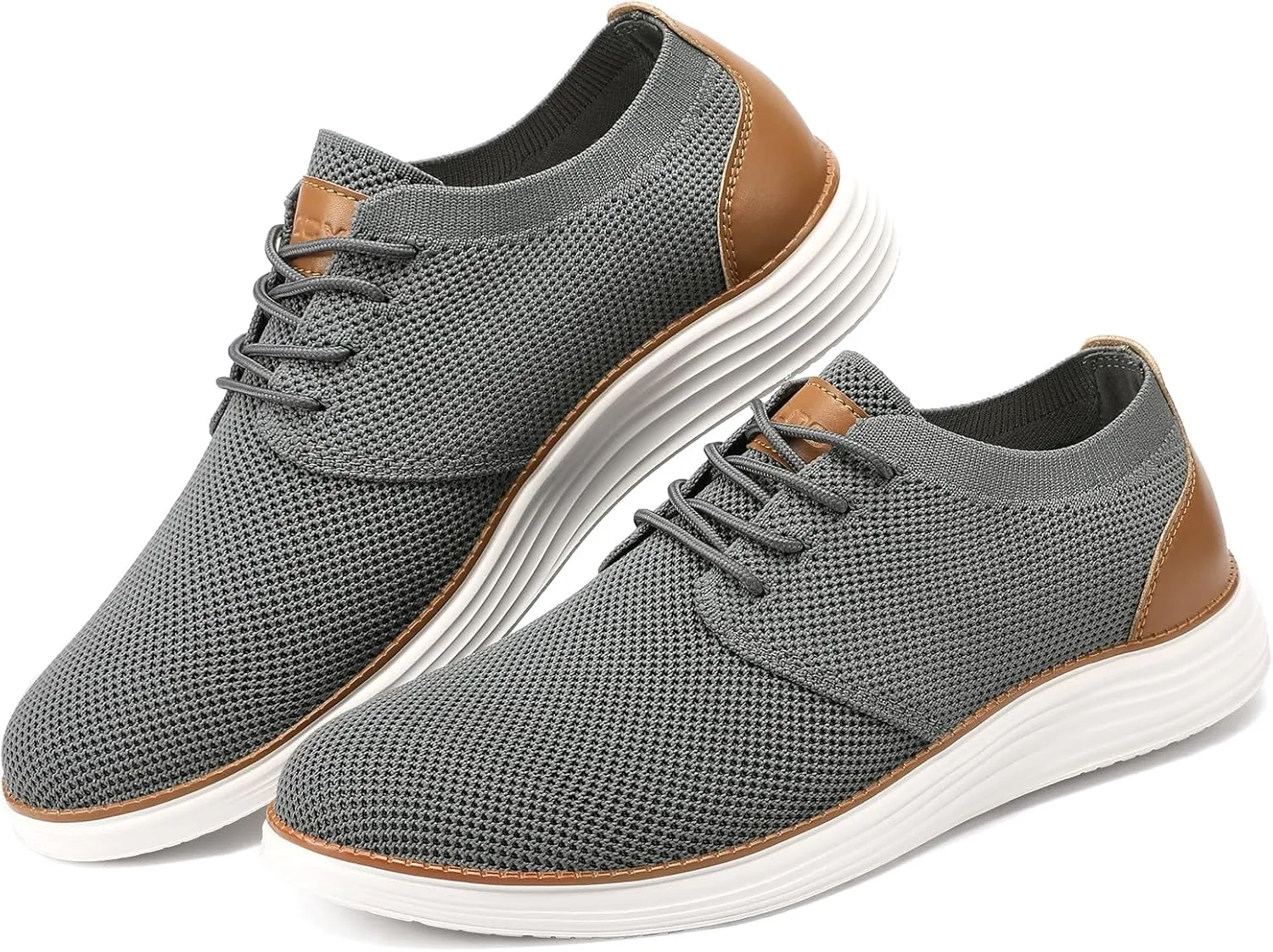VILOCY Men's Fashion Dress Sneakers Casual Walking Shoes Business Oxfords Comfortable Breathable Lightweight Tennis