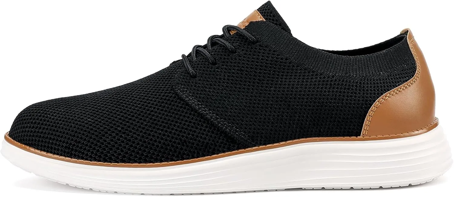 VILOCY Men's Fashion Dress Sneakers Casual Walking Shoes Business Oxfords Comfortable Breathable Lightweight Tennis