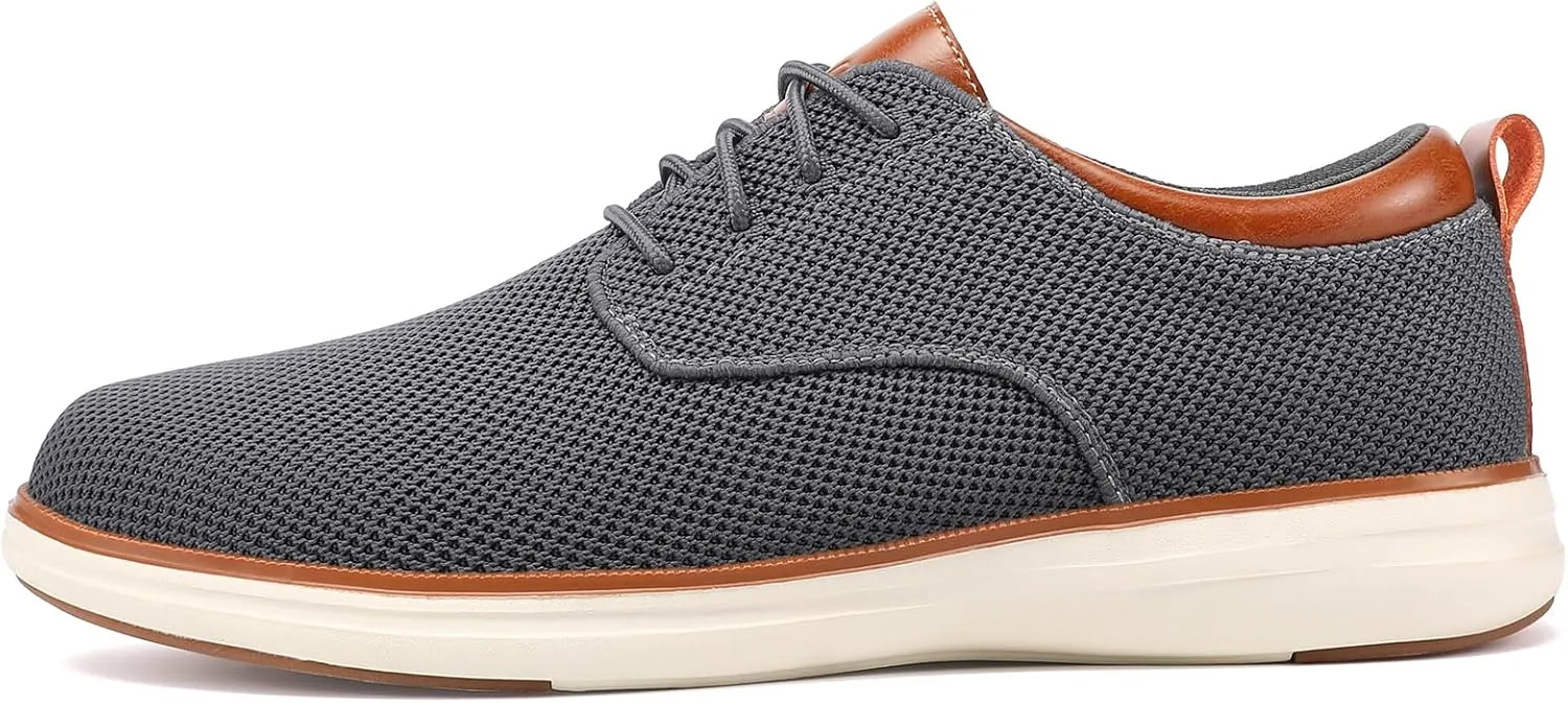 VILOCY Men's Wide Casual Dress Oxfords Business Shoes Fashion Sneakers Mesh Breathable Comfortable Walking Shoes