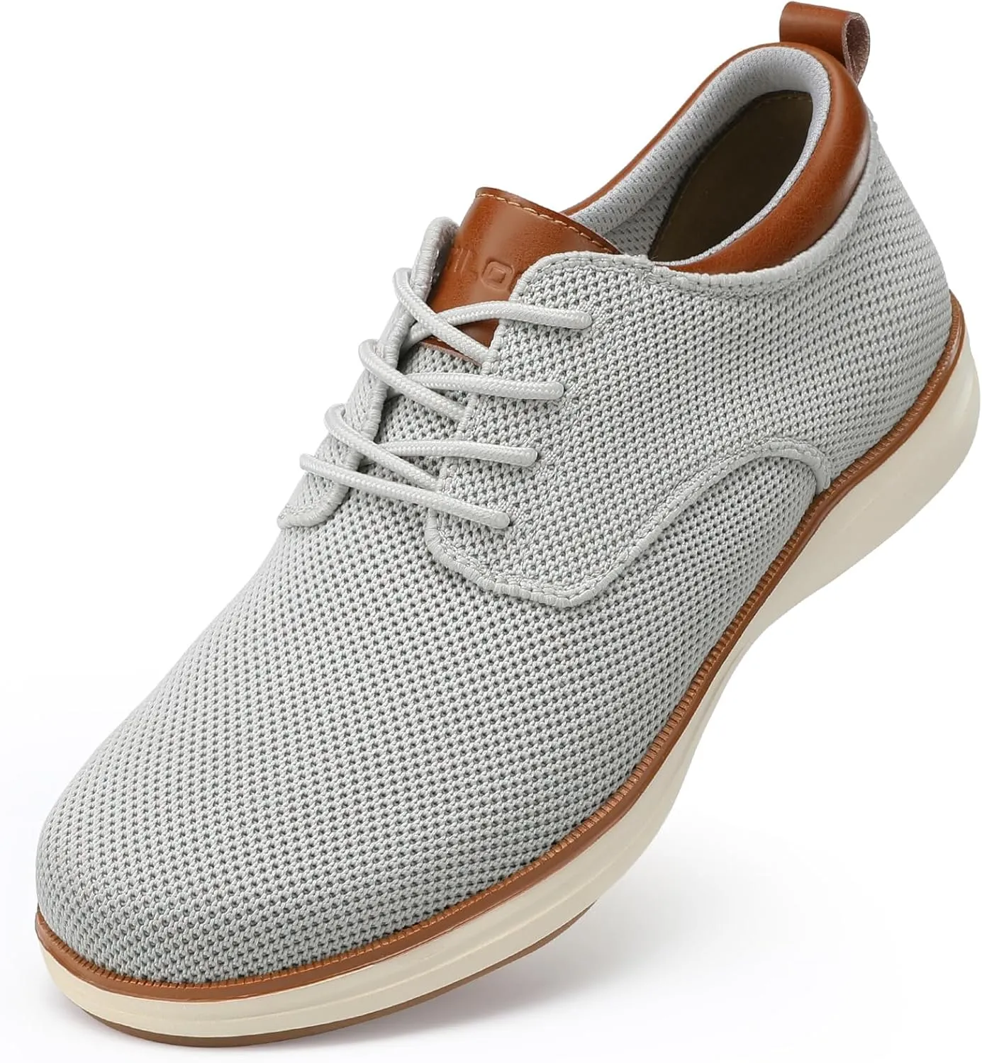 VILOCY Men's Wide Casual Dress Oxfords Business Shoes Fashion Sneakers Mesh Breathable Comfortable Walking Shoes