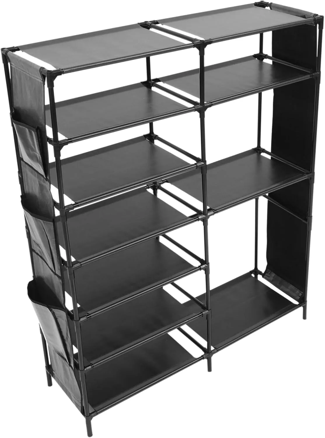VOSAREA 1Pc Shoe Storage Rack Space Saving Shoes Organizer for Dormitory Easy Assembly Shoe Holder with Elegant Design Sturdy Non Woven Material Fits Various Shoe