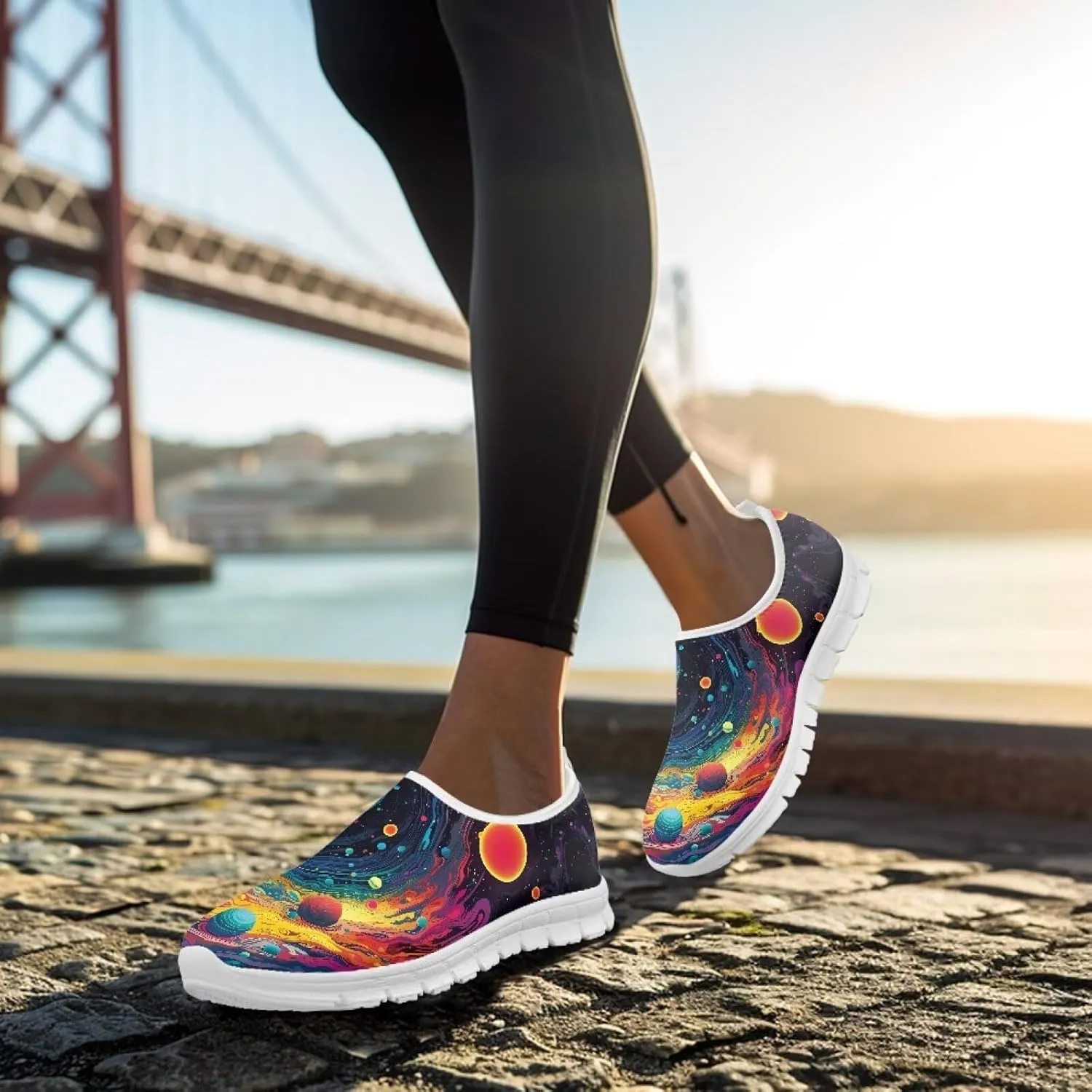 Walking Shoes for Womens Slip on Loafers Tennis Shoes Casual Mesh Running Sneakers