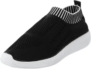 Women Slip On Sneakers Lightweight Walking Shoes Breathable Mesh Casual Comfortable Flats Non Slip Loafers