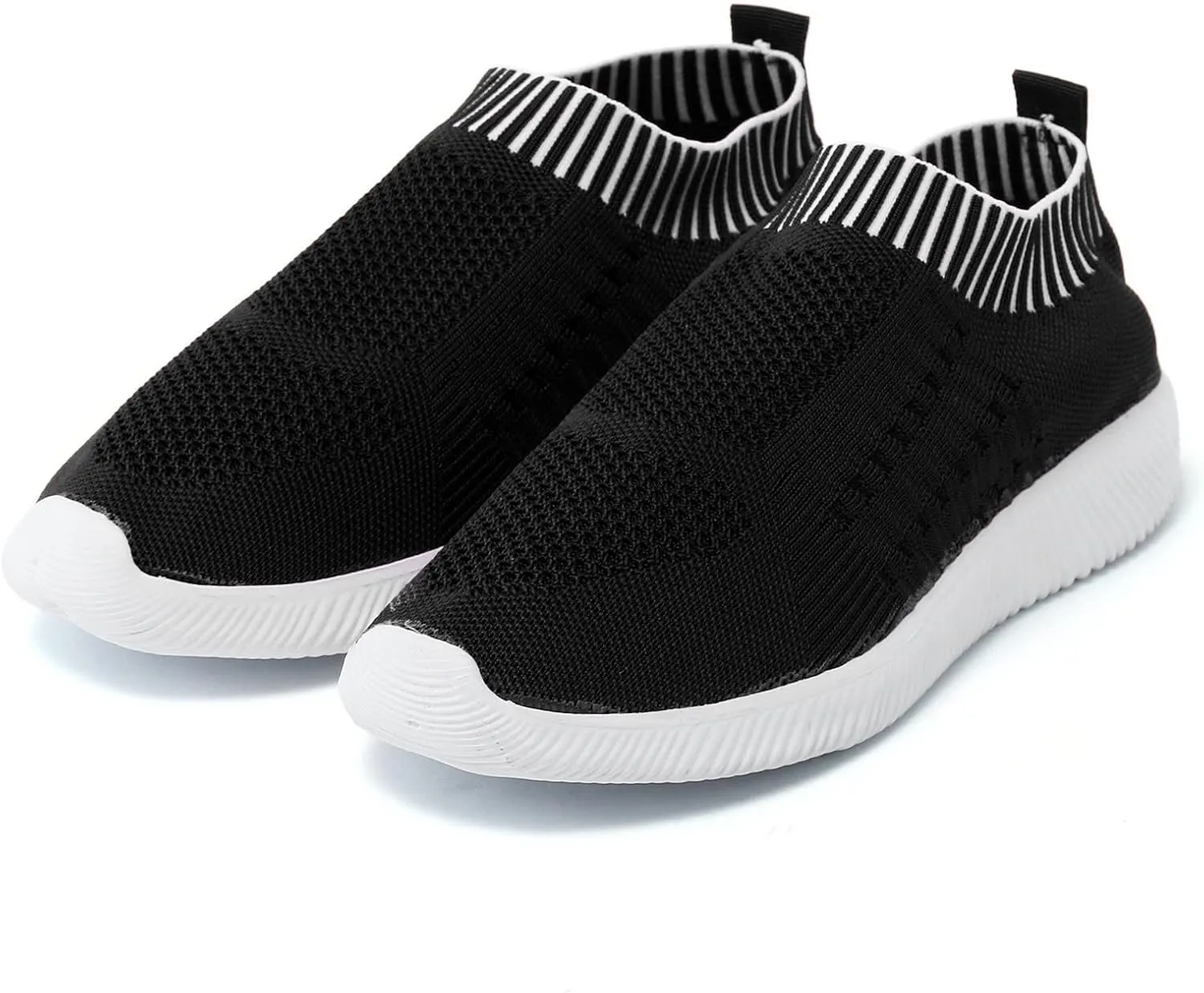 Women Slip On Sneakers Lightweight Walking Shoes Breathable Mesh Casual Comfortable Flats Non Slip Loafers