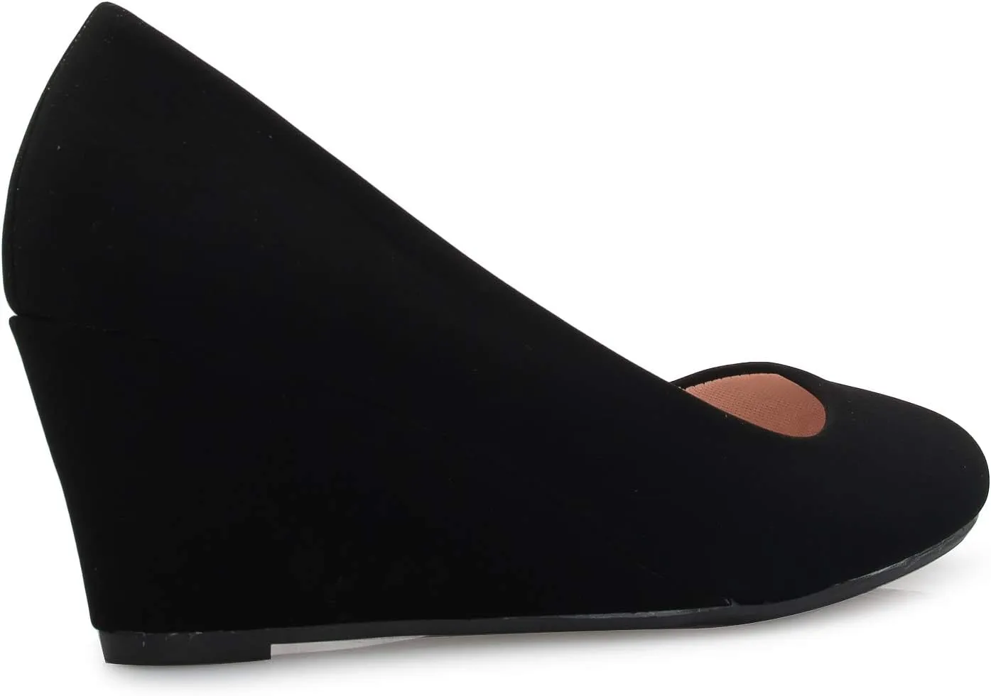 Women's Adorable Low Wedge Heel Shoe - Easy Low Pumps - Basic Slip On, Comfort