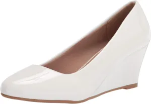 Women's Adorable Low Wedge Heel Shoe - Easy Low Pumps - Basic Slip On, Comfort