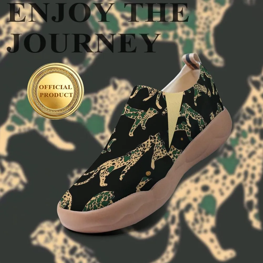 Women's Art Travel Shoes Slip On Knit Comfort Loafers Lightweight Fashion Sneaker