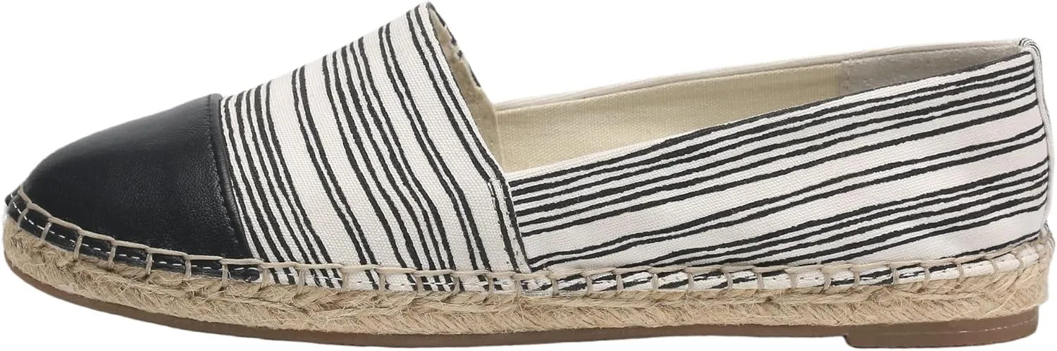 Womens Espadrille Flats Round Toe Slip on Comfortable Loafer Flats Classic Beige Canvas Flats Breathable Casual Shoes