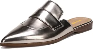 XYD Womens Retro Pointed Closed Toe Mule Flats Slip On Backless Dress Sandal Slides Comfortable Casual Walking Loafers Shoes