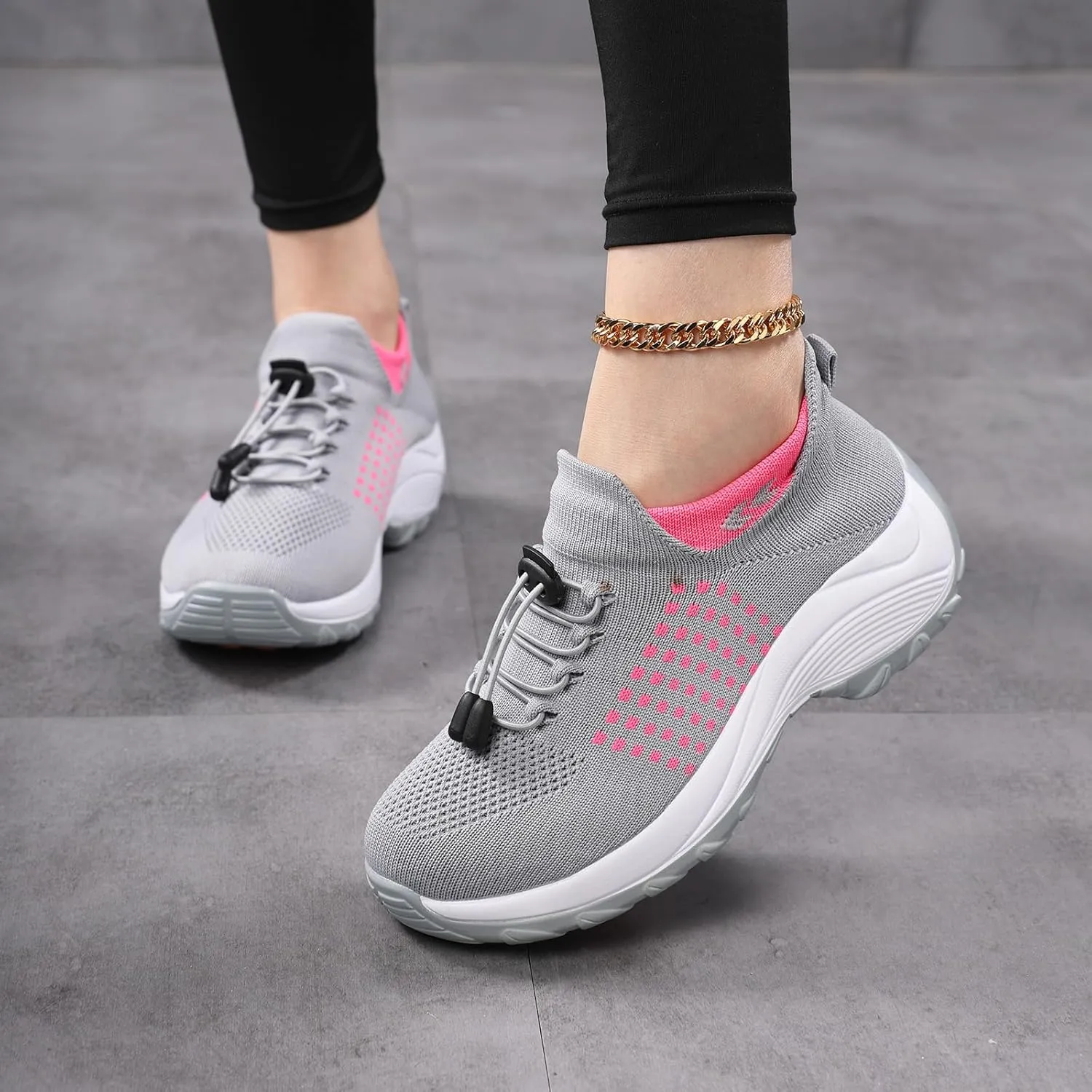 ZWRXW Comfort Wear Orthowear Shoes for Women Men,Arch Support Orthopedic Sneakers Stretch Comfortable Casual Athletic Sneakers Outdoor Lightweight Breathable Walk Shoes