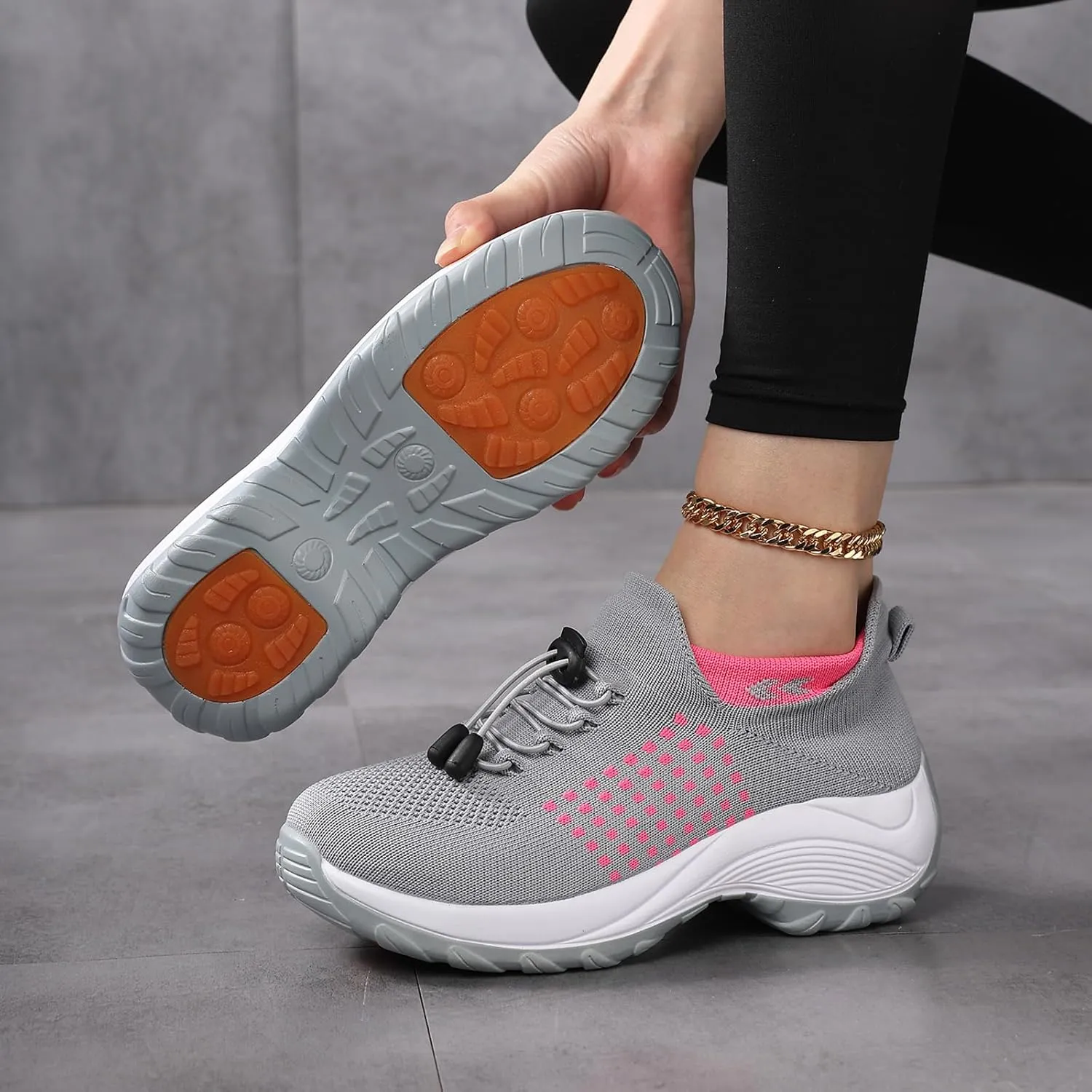 ZWRXW Comfort Wear Orthowear Shoes for Women Men,Arch Support Orthopedic Sneakers Stretch Comfortable Casual Athletic Sneakers Outdoor Lightweight Breathable Walk Shoes