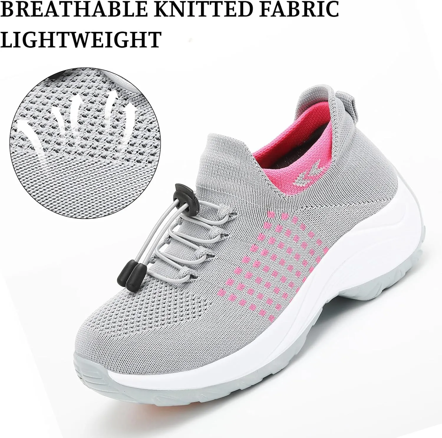 ZWRXW Comfort Wear Orthowear Shoes for Women Men,Arch Support Orthopedic Sneakers Stretch Comfortable Casual Athletic Sneakers Outdoor Lightweight Breathable Walk Shoes
